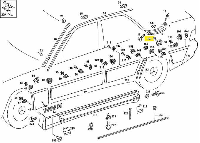 A0009906292 MERCEDES 201 SNAP FASTENER TOP FRONT GENUINE NEW | eBay
