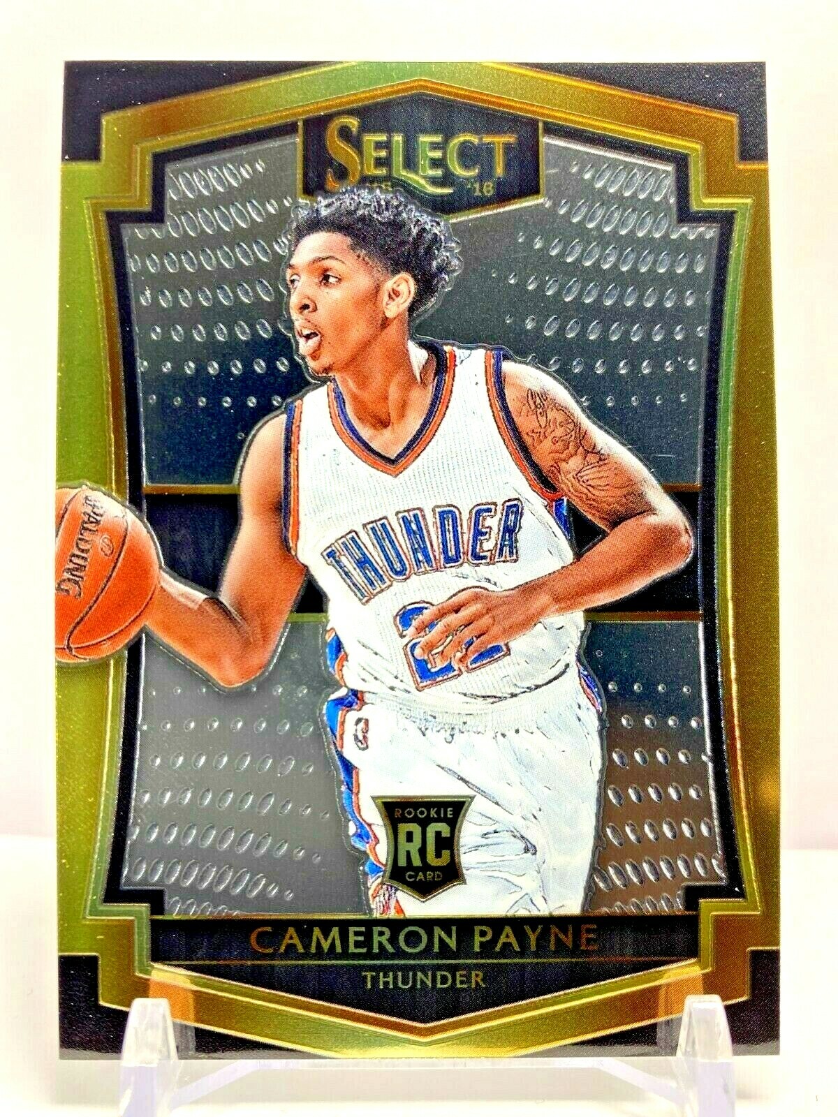 2015-16 Panini Select Rookie Premier Level Cameron Payne OKC Thunder No.102