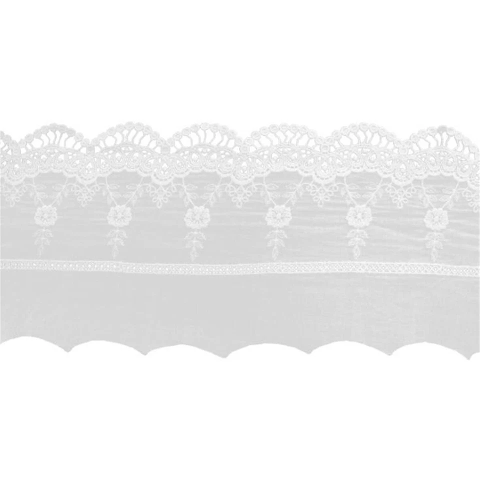 1 Yard Embroidery Floral Cotton Lace Trim Ribbon Wedding Fabric DIY Sewing Craft - Image 4 of 4