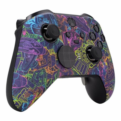 "Neon Robot" Custom Xbox One Elite Controller Series 2 - FREE 2 DAY FEDEX - Picture 2 of 7