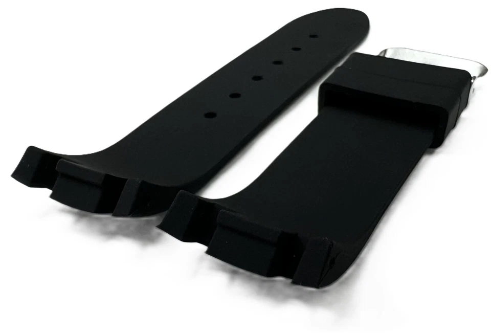 24mm Black Color Silicon Rubber Replacement Watch Band for JOE RODEO Master - Image 4 of 4