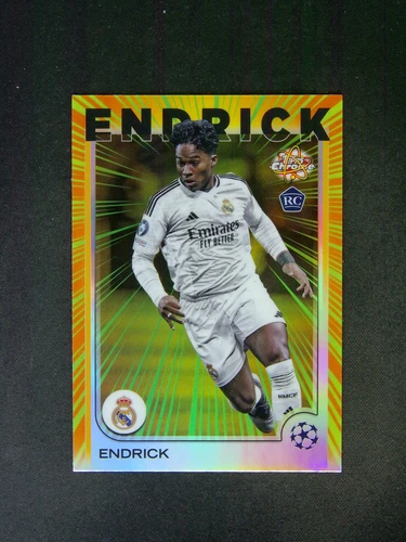2024-25 Topps Chrome UEFA Endrick RC Radiating Rookies SP