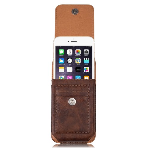 Vertical Leather Holster Belt Clip Pouch Carrying Case Cover for iPhone 7/ 8Plus - Picture 3 of 8