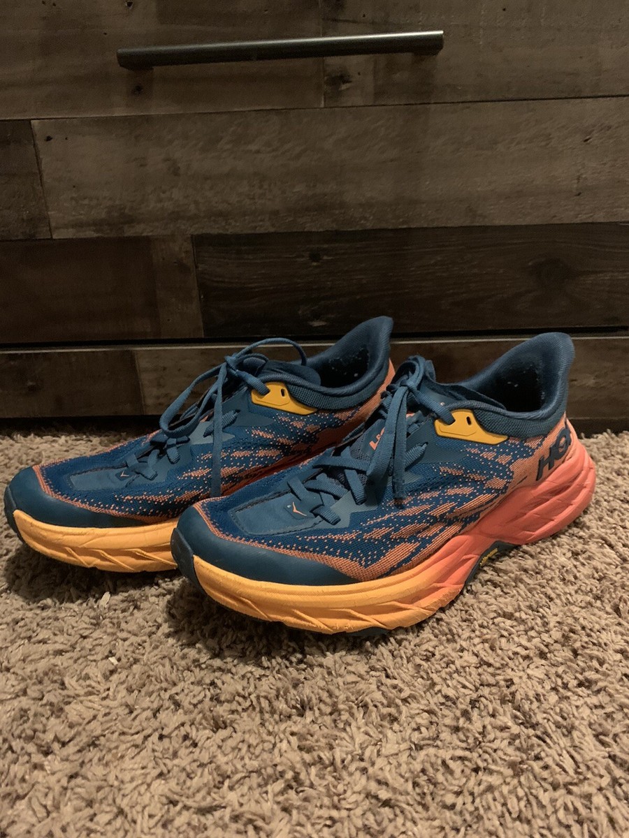 Hoka Speedgoat 5 Women's Size 8.5 B Blue Coral Camellia Trail