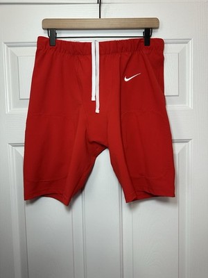 Size XL Nike Vapor Team Football Practice Shorts Tights Red Men's
