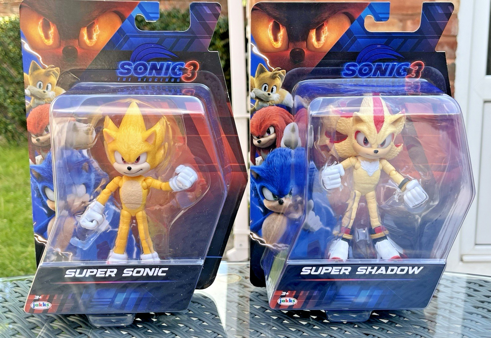 GO SEGA SONIC THE HEDGEHOG 3 SUPER SONIC & SUPER SHADOW 2-FIGURES JAKKS PACIFIC