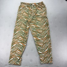 VTG UM University Of Miami Sweatpants Pull On Made In USA 80s XL Zubaz Style