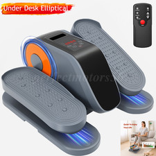 Under Desk Elliptical Ellipse Leg Exerciser While Sitting for Seniors 15Modes US