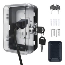 PILISPARK Child Proof Outlet Lock Box with 2 Durable Keys - Heavy Duty Safety Co