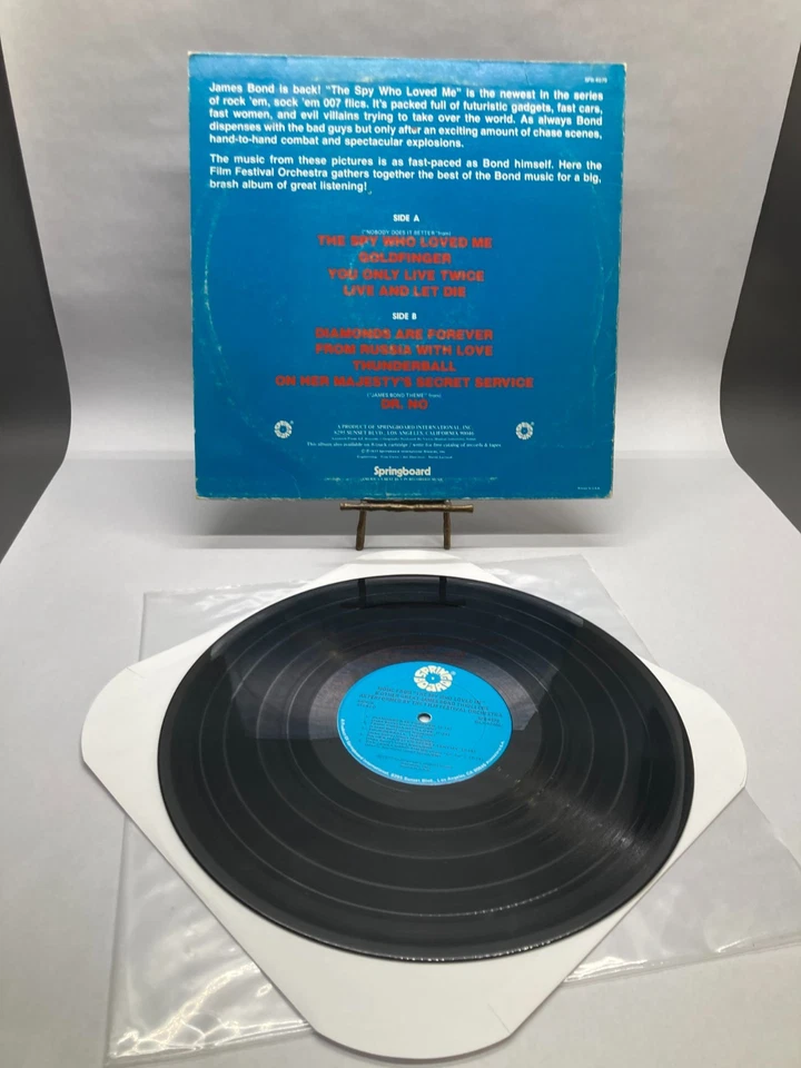 James Bond The Spy Who Loved Me Soundtrack Vinyl LP 1977 Record SPB-4079 - Image 4 of 4