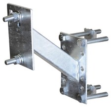 SeaSense Galvanized Offset Spare Tire Carrier,grey