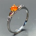 Antique jewelry Natural Carnelian Ring 925 Sterling Silver Size 6.5 /R480600