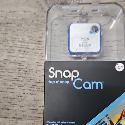 iON SnapCam Wearable HD Video Camera - Silver - Tap n' Snap - New in Box