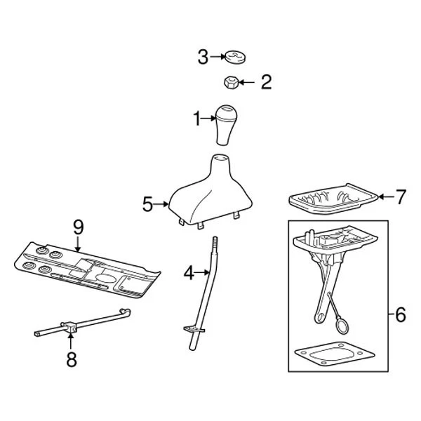 For Dodge Ram 3500 2000-2001 Mopar Transfer Case Shift Knob Cap - Imagem 4 de 4