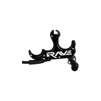 T.R.U. Ball Archery Thumb Release Rave 3 Finger Black New TRV3-BK