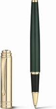 Luxury Rollerball, With 8mm Brilliant diamond,Green Lacquer Pen, Attractive 24K