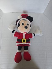 Vintage 1988 Disney Mickey Mouse Plush Christmas Santa Claus PLAYSKOOL - VG 