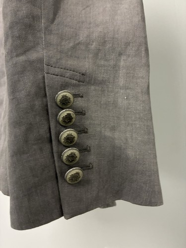 $1698 New John Varvatos Collection Grey Linen Multibutton Jacket EU48 USA 38 - Picture 13 of 18