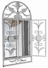 Wandspiegel Fenster Spiegel Landhausstil Fensterladen Spiegel Dekofenster Weiss