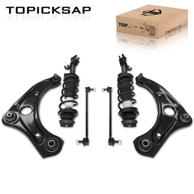 Front Lower Complete Struts Control Arm Sway Bar Suspension for 2012-2019 Versa