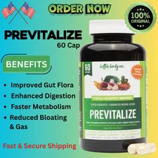 Better Body Co. Previtalize Super Prebiotic Enhanced Herbal Blend 60 Caps FS