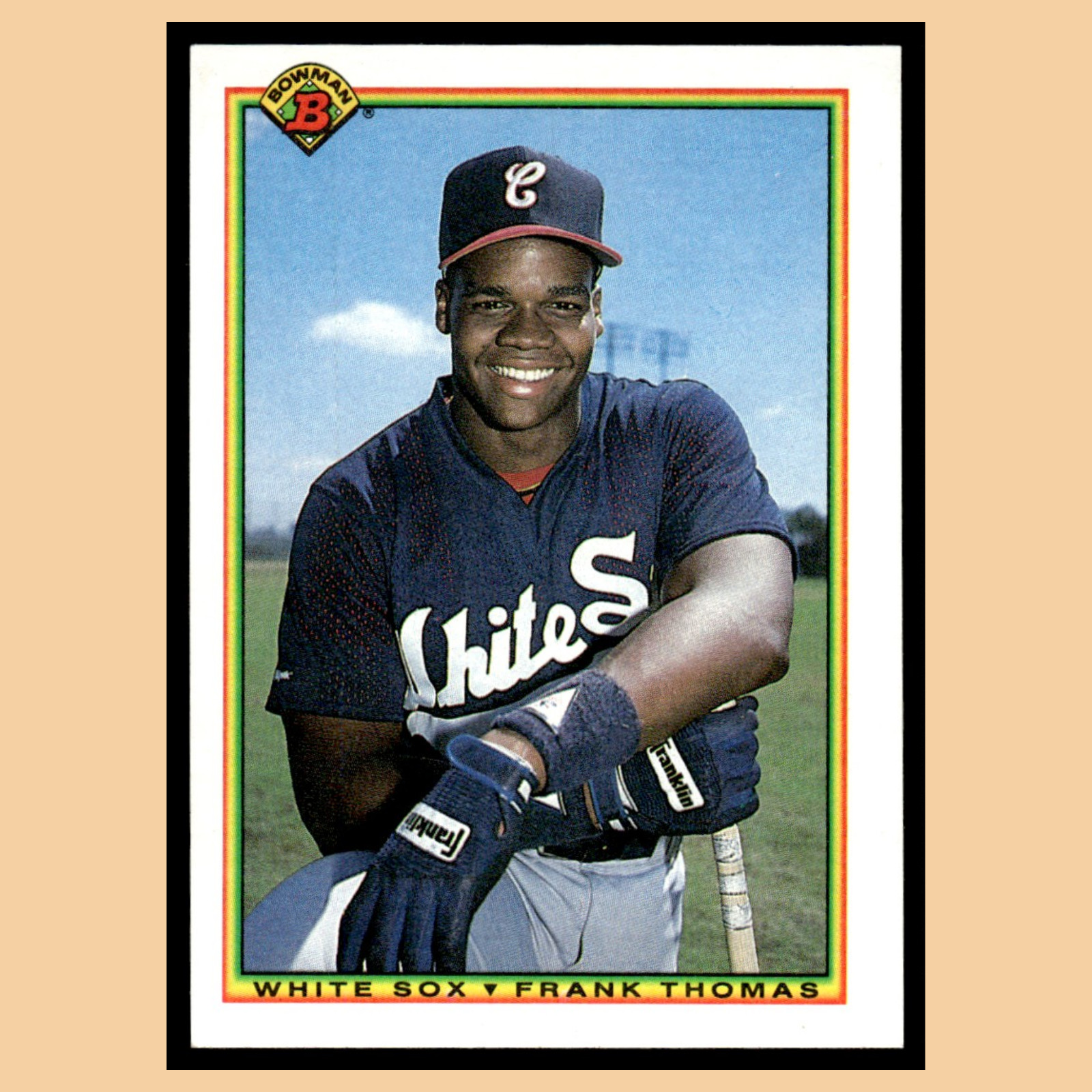 Frank Thomas Rookie #320 1990 Bowman Chicago White Sox Baseball Card MLB NM