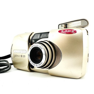 [N NEUWERTIG] OLYMPUS μ Stylus mju III 120 Point & Shoot 35mm Filmkamera 3...