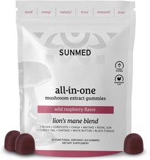 All-in-One Mushroom Gummy Supplements for Focus, Energy, Mood 