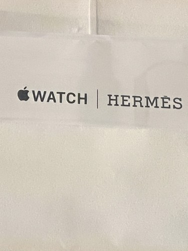 Bracelet de montre Hermès Apple rouge/orange authentique - Photo 6 sur 16