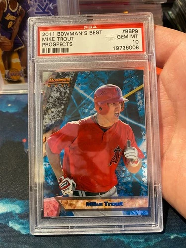 2011 Bowmans Best Mike Trout PSA 10 Rookie Card
