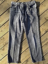 Vintage 90s Lee Riders Charcoal Gray Stonewash USA Made 32x30 Western