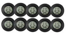 Mini Hygrometer Thermometer Round LCD Digital Humidity Gauge Temperature Monitor