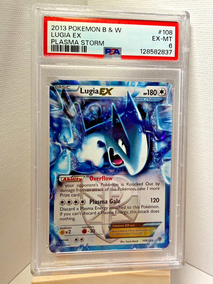 Lugia EX 108/135 Plasma Storm Ultra Rare PSA 6 Pokemon Card