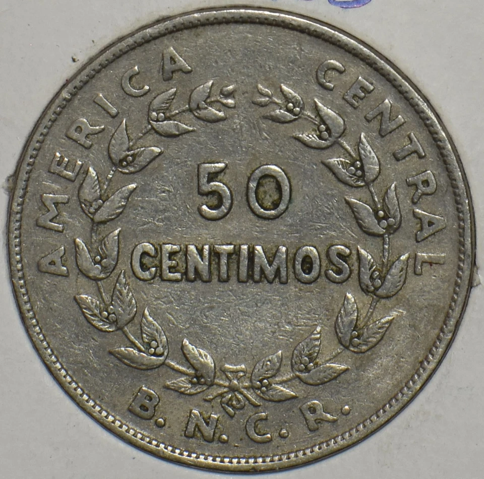 Costa Rica 1937 50 Centimos 196252 combine shipping - Image 2 of 2