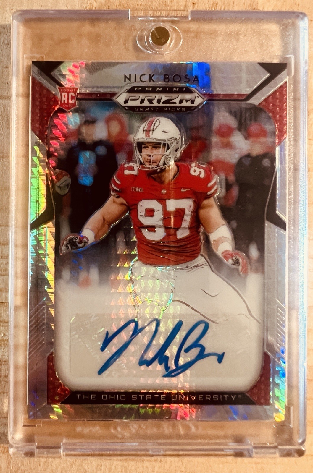 2019 Panini Prizm Draft Picks NICK BOSA Prizm Rookie/Autograph #D 35/75  #126 🔥
