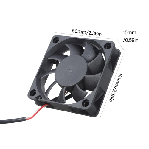 60x15mm USB 5V Computer Fan Case Cooling for PC Server Cabinet Router Receiver - Afbeelding 8 van 8