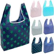 Reusable Grocery Bags Foldable 6 Pack
