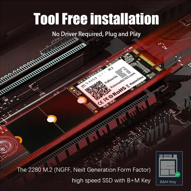 Stable Storage M2 SSD 128GB M.2 NGFF 2242 256GB 512GB HD SATA3 SSD NGFF 2280 1TB - Image 4 of 4