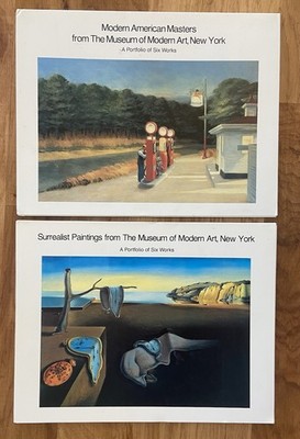 Surrealist Paintings Dali Modern American Masters Portfolio Of Six Works 12x16￼