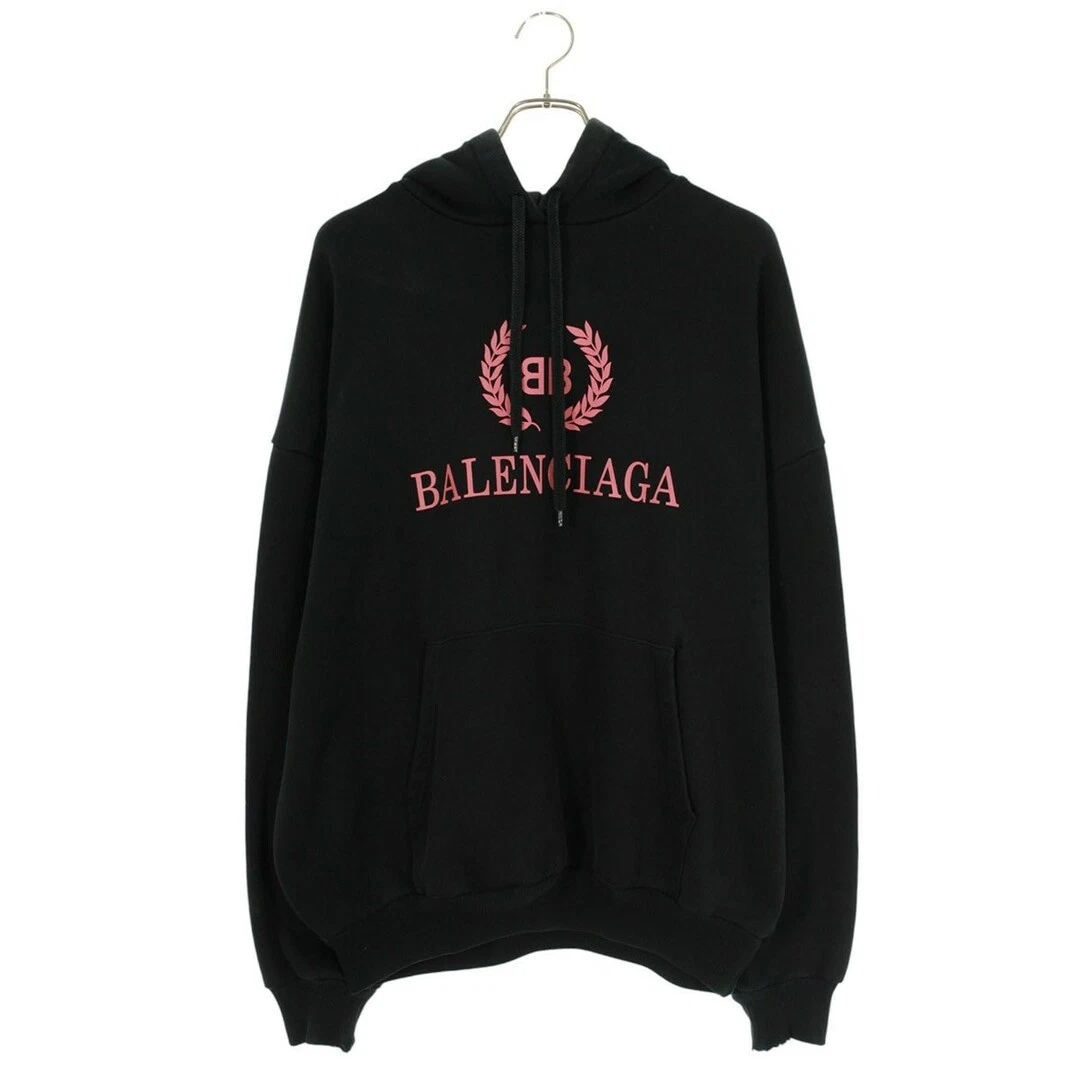 Balenciaga 501656 TYK44 BB maglione stampa logo felpa con cappuccio uomo XS usato93430d4