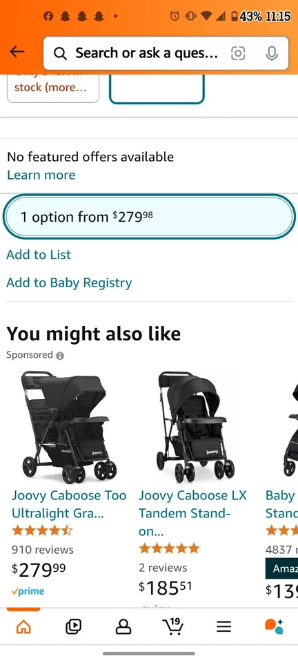 Joovy Stroller - Image 4 of 4