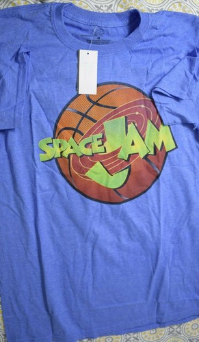 New World Men's Space Jam Graphic T Shirt Royal Heather Size Medium - 第 1/6 張圖片