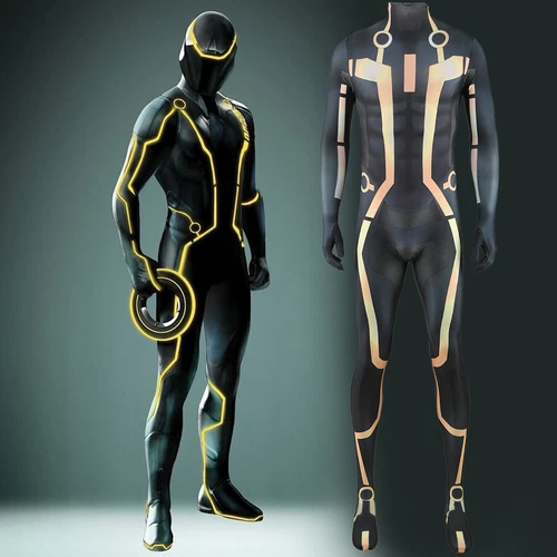 Adult Kids Tron Legacy Cosplay Bodysuit Sam Flynn Jumpsuit Cos Costume Halloween - Bild 17 von 27