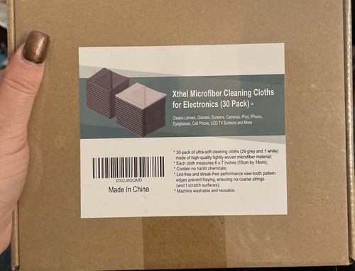 30 Microfiber Cleaning Cloths For Electronics 6”x7” Cleans Screens, Lenses, Phon - Picture 3 of 3