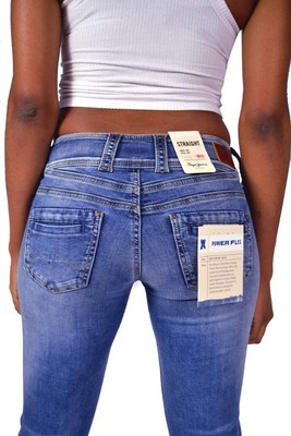 Knallerteil PEPE Jeans GEN GD6 hellblau POWERFLEX Straight Leg Jeans NEU
