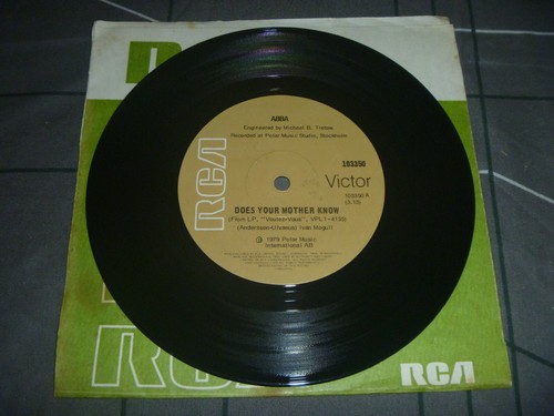 ABBA – Does Your Mother Know Original 1979 Australian 1st press 7" vinyl rare - Picture 2 of 3