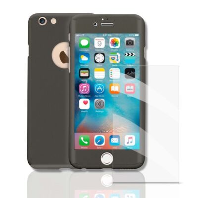 Handyhülle Schutz Case für Huawei P10 Full Cover Displayschutz Tasche 360 Grau