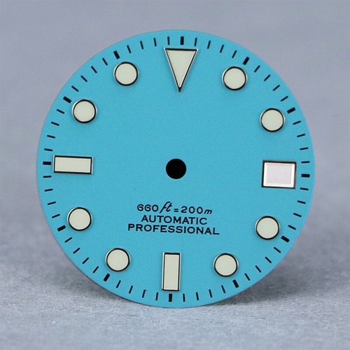 28.5mm matte black dial YM Mechanical watch diving skx007 NH35 BGW9/C3 lume - Picture 2 of 9