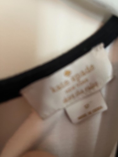 Abito Kate Spade panna e nero manica corta con cerniera - bambina taglia 12 - usato in ottime condizioni - Foto 2 di 3