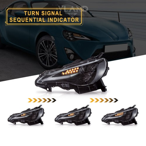 RGB Headlights For 12-20 Toyota GT86 Subaru BRZ FULL LED Color Change Front Lamp - Picture 5 of 14